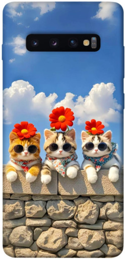 Чохол itsPrint Flower cats для Samsung Galaxy S10+
