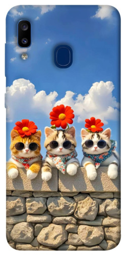 Чохол itsPrint Flower cats для Samsung Galaxy A20 / A30
