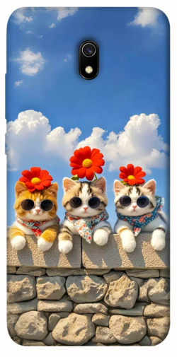 Чехол itsPrint Flower cats для Xiaomi Redmi 8a