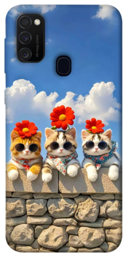 Чохол itsPrint Flower cats для Samsung Galaxy M30s / M21