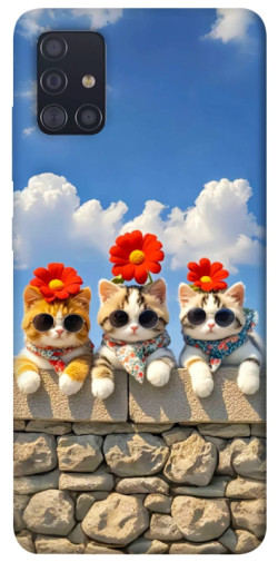 Чохол itsPrint Flower cats для Samsung Galaxy A51