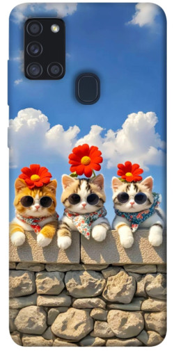 Чехол itsPrint Flower cats для Samsung Galaxy A21s