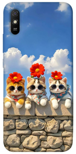Чехол itsPrint Flower cats для Xiaomi Redmi 9A