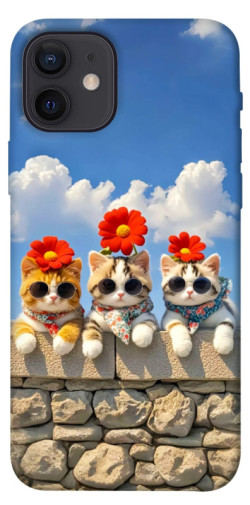 Чохол itsPrint Flower cats для Apple iPhone 12 Pro (6.1")