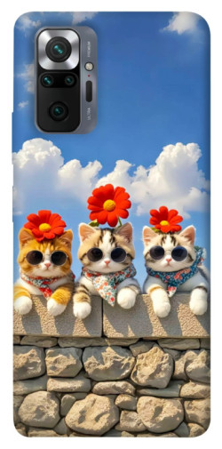 Чехол itsPrint Flower cats для Xiaomi Redmi Note 10 Pro
