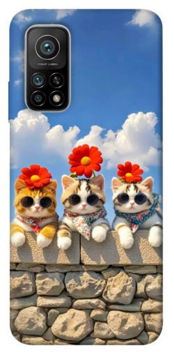 Чехол itsPrint Flower cats для Xiaomi Mi 10T