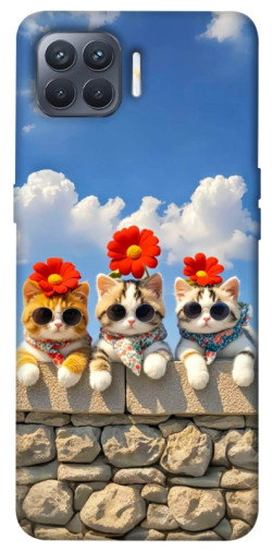 Чохол itsPrint Flower cats для Oppo Reno 4 Lite