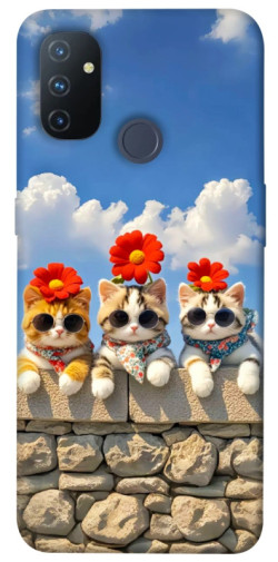 Чехол itsPrint Flower cats для OnePlus Nord N100