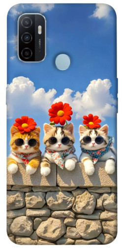 Чехол itsPrint Flower cats для Oppo A53 / A32 / A33