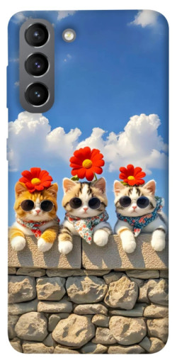 Чехол itsPrint Flower cats для Samsung Galaxy S21
