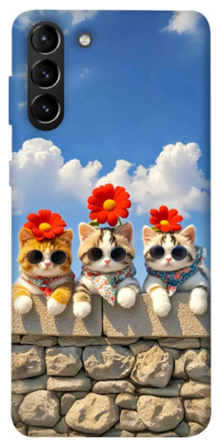 Чехол itsPrint Flower cats для Samsung Galaxy S21+