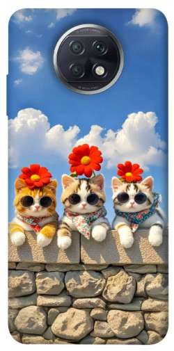 Чехол itsPrint Flower cats для Xiaomi Redmi Note 9 5G / Note 9T