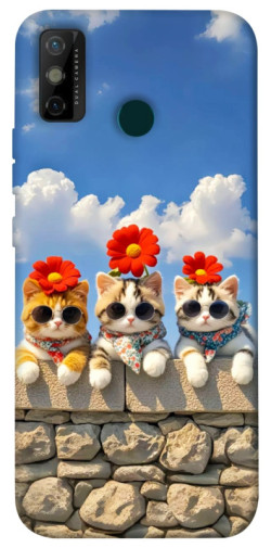 Чехол itsPrint Flower cats для TECNO Spark 6 Go