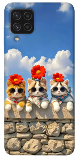 Чохол itsPrint Flower cats для Samsung Galaxy A22 4G