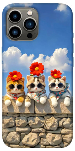 Чехол itsPrint Flower cats для Apple iPhone 13 Pro Max (6.7")