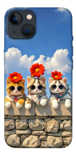 Чехол itsPrint Flower cats для Apple iPhone 13 (6.1")