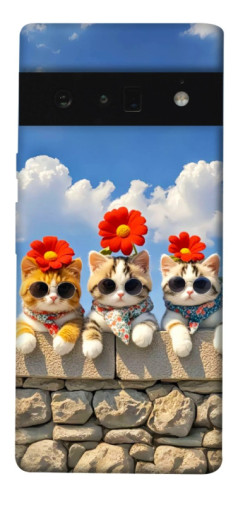 Чехол itsPrint Flower cats для Google Pixel 6 Pro