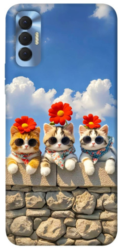Чохол itsPrint Flower cats для TECNO Spark 8P
