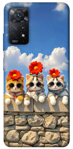 Чехол itsPrint Flower cats для Xiaomi Redmi Note 11 Pro 4G/5G