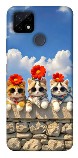 Чохол itsPrint Flower cats для Realme C12