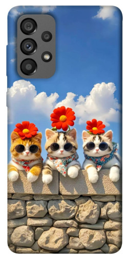 Чохол itsPrint Flower cats для Samsung Galaxy A73 5G