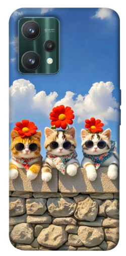 Чохол itsPrint Flower cats для Realme 9 Pro