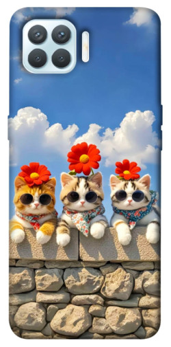 Чехол itsPrint Flower cats для Oppo F17 Pro
