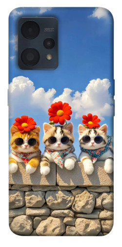 Чохол itsPrint Flower cats для Realme 9 4G / 9 Pro+