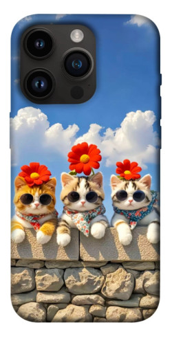 Чохол itsPrint Flower cats для Apple iPhone 14 Pro (6.1")