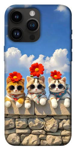 Чехол itsPrint Flower cats для Apple iPhone 14 Pro Max (6.7")
