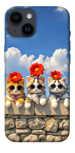 Чохол itsPrint Flower cats для Apple iPhone 14 (6.1")