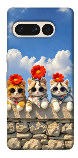 Чехол itsPrint Flower cats для Google Pixel 7 Pro