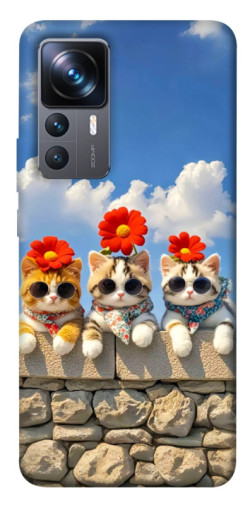 Чехол itsPrint Flower cats для Xiaomi 12T / 12T Pro
