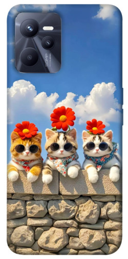 Чохол itsPrint Flower cats для Realme C35