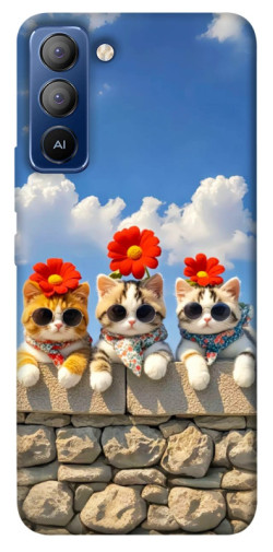 Чохол itsPrint Flower cats для TECNO Pop 5 LTE