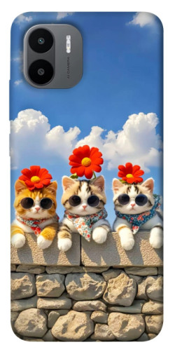 Чохол itsPrint Flower cats для Xiaomi Redmi A1+ / A2+