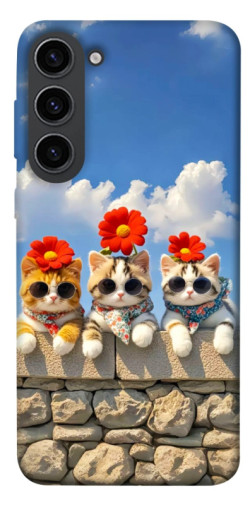 Чехол itsPrint Flower cats для Samsung Galaxy S23
