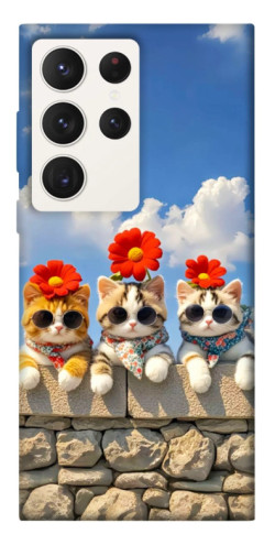 Чехол itsPrint Flower cats для Samsung Galaxy S23 Ultra