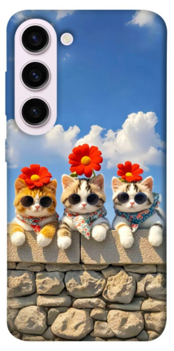 Чехол itsPrint Flower cats для Samsung Galaxy S23+