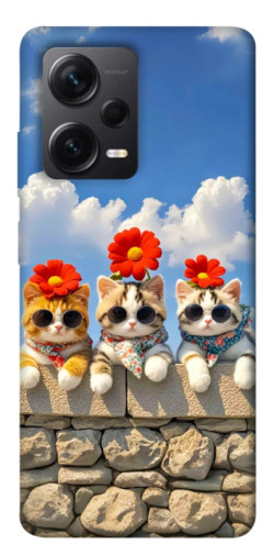 Чехол itsPrint Flower cats для Xiaomi Redmi Note 12 Pro+ 5G