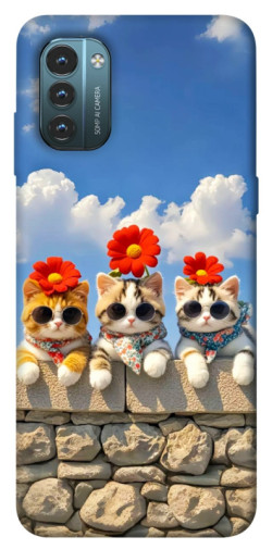 Чехол itsPrint Flower cats для Nokia G21
