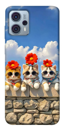 Чехол itsPrint Flower cats для Motorola Moto G23