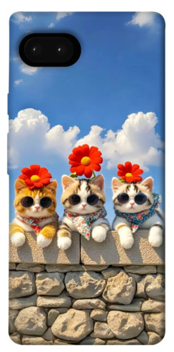 Чехол itsPrint Flower cats для Google Pixel 7a