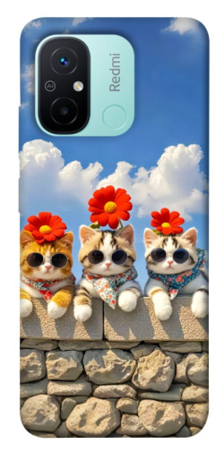 Чохол itsPrint Flower cats для Xiaomi Redmi 12C
