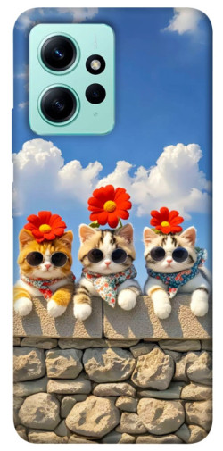Чехол itsPrint Flower cats для Xiaomi Redmi Note 12 4G