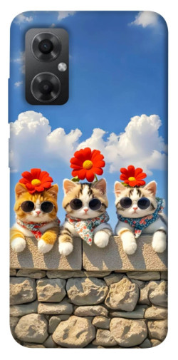 Чехол itsPrint Flower cats для Xiaomi Redmi Note 11R