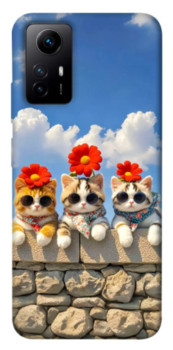 Чехол itsPrint Flower cats для Xiaomi Redmi Note 12S