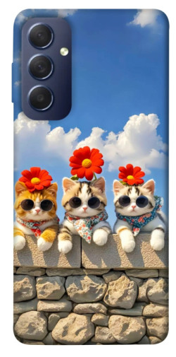 Чехол itsPrint Flower cats для Samsung Galaxy M54 5G