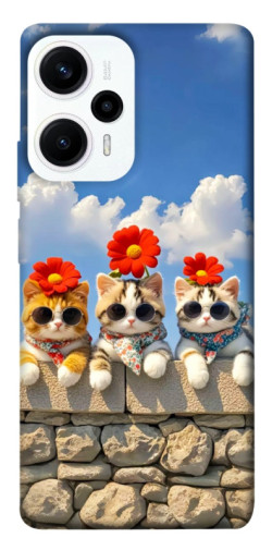 Чохол itsPrint Flower cats для Xiaomi Poco F5 Pro