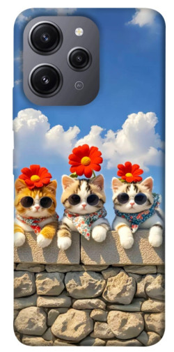 Чехол itsPrint Flower cats для Xiaomi Redmi 12